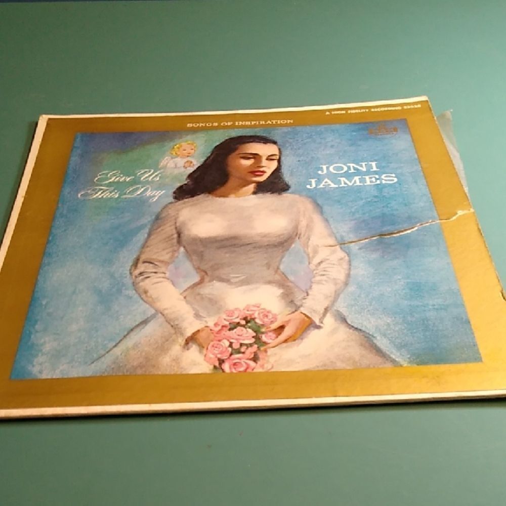 Joni James Vinyl Record with Gold and Blue Cover